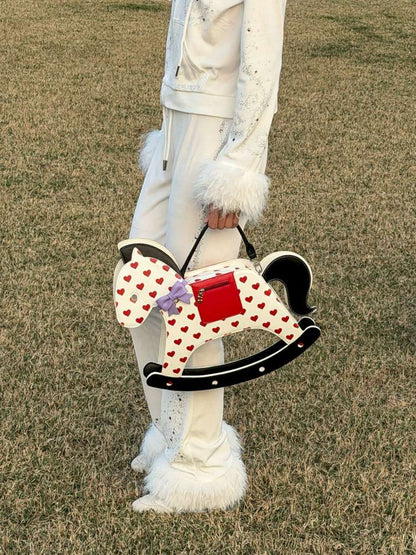 Horse Rolling Trojan Tote Bag【s0000015381】