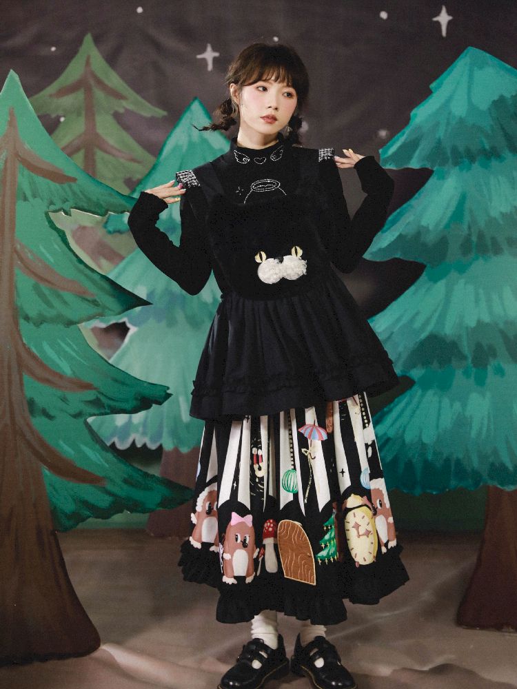 Stereoscopic Embroidered Organs Half Skirt【s0000005682】
