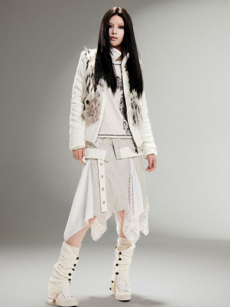 Leather Halter Long Skirt【s0000011253】