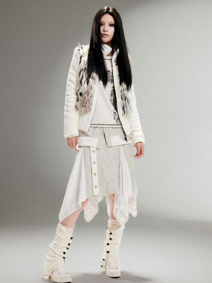 Leather Halter Long Skirt【s0000011253】