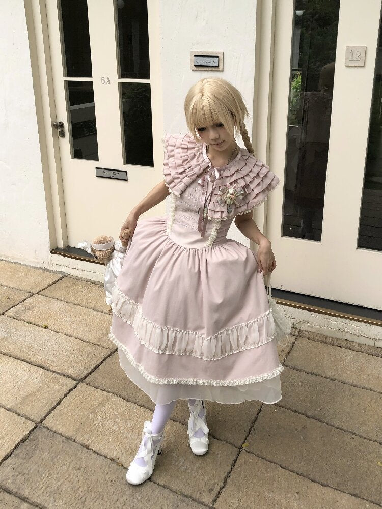 Original Lace Mesh Embroidered Skirt Set【s0000016890】