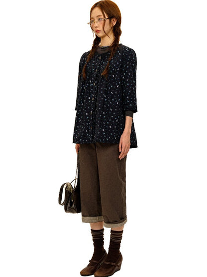 Patchwork Plaid Pleated Midi Skirt【s0000017940】