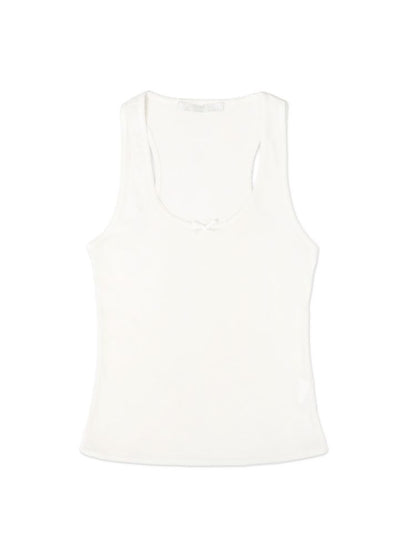 Lace bow casual lazy camisole undershirt【s0000013437】