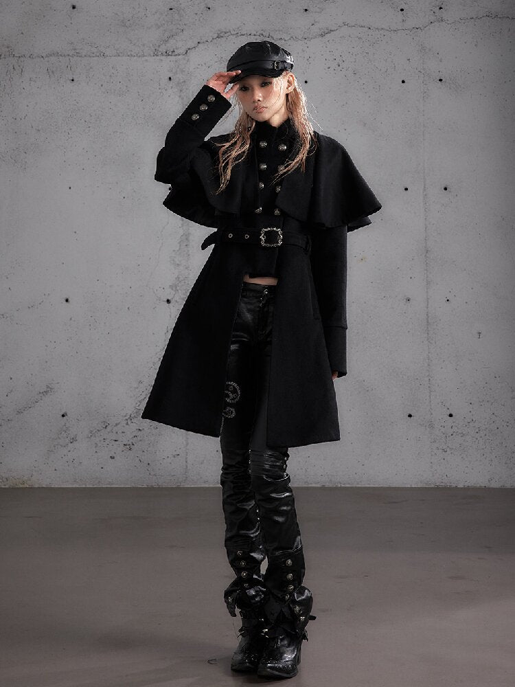 Modern Court Heiress Wool Cape Jacket【s0000019150】