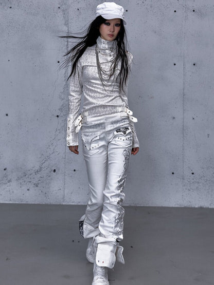 High Neck Jacquard Knit Base Top【s0000015550】