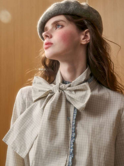 Organic Cotton Patchwork Floating Shirt Skirt【s0000014883】