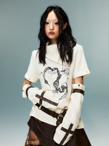 탈착식 긴 슬리브 니트 탑 [S0000011482]