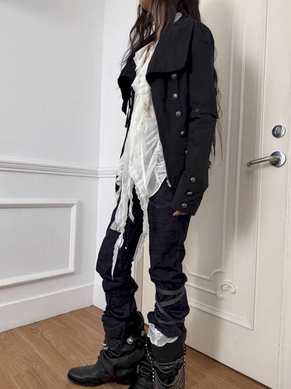 Original Textured Sheer Chiffon Blouse【s0000013908】