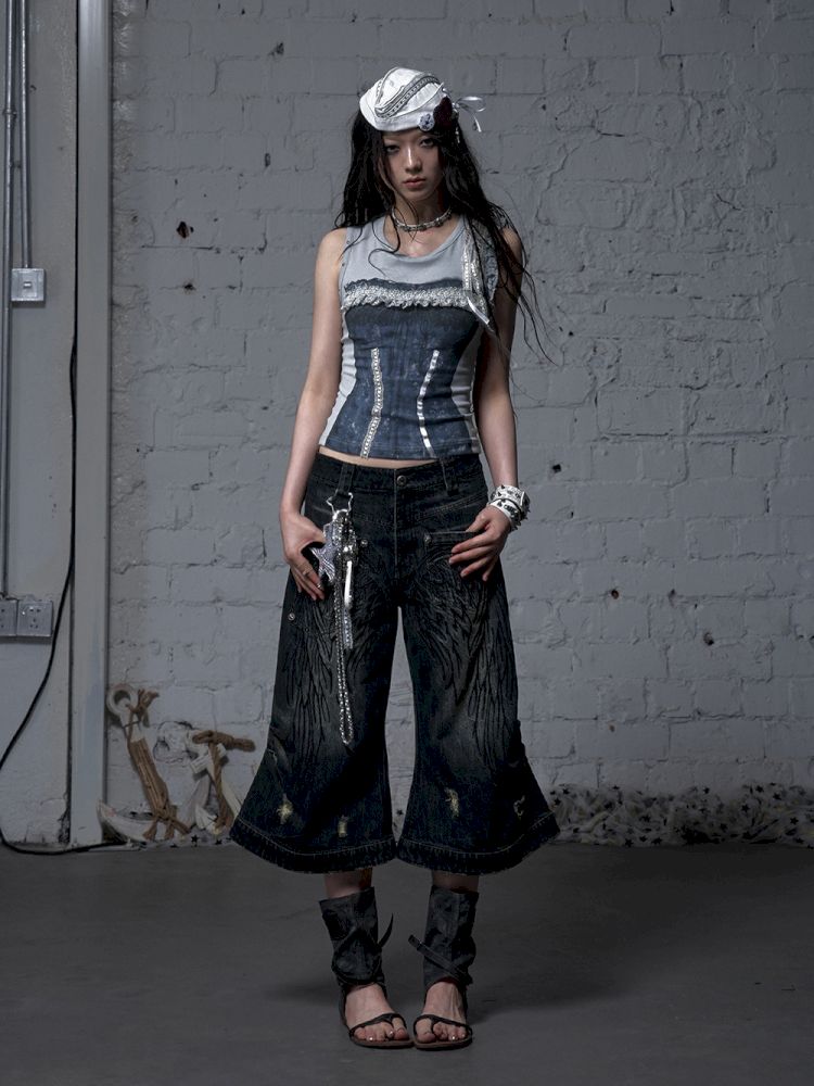 Ssleeveless fitted knit short vest【s0000012791】
