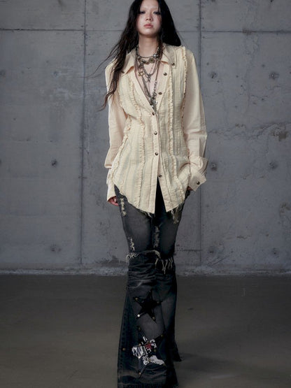 Scrappy Sunscreen Long Sleeve Shirt【s0000013470】