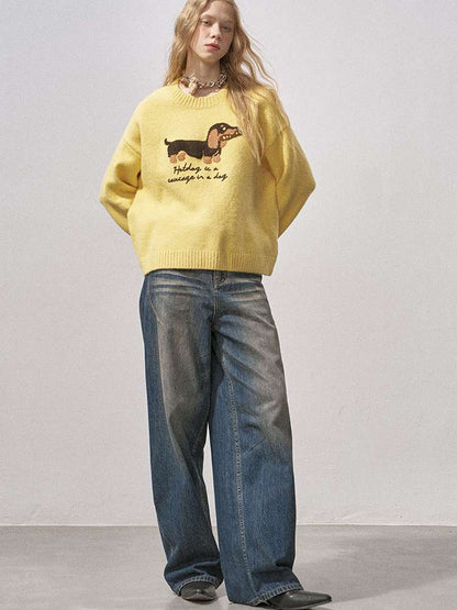Soft Glutinous Round Neck Sweater【s0000015215】