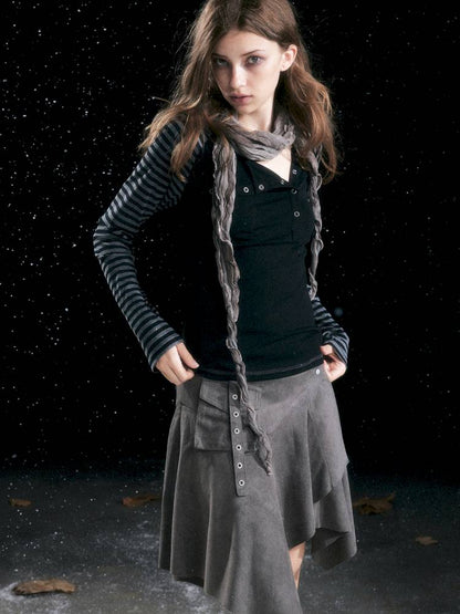 Striped Raglan Sleeve T-Shirt【s0000014430】