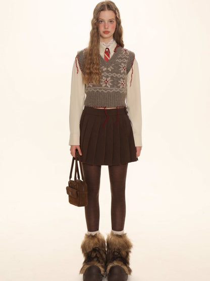 Snowflakev-Neck 니트 언더 셔츠 [S0000006009]