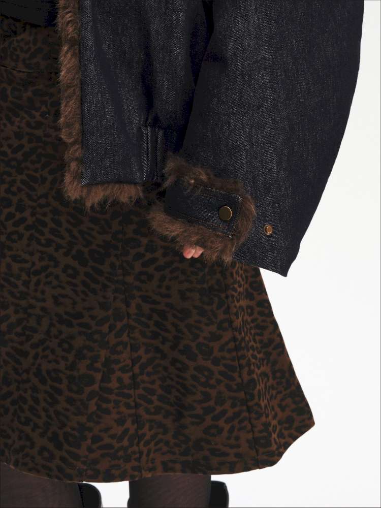 Leopard Print A-Line Mermaid Skirt【s0000015063】