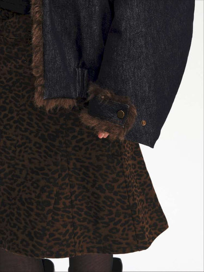 Leopard Print A-Line Mermaid Skirt【s0000015063】
