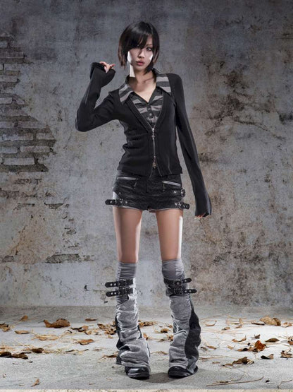 V-Neck Pullover Long-Sleeve Knit Top【s0000014492】