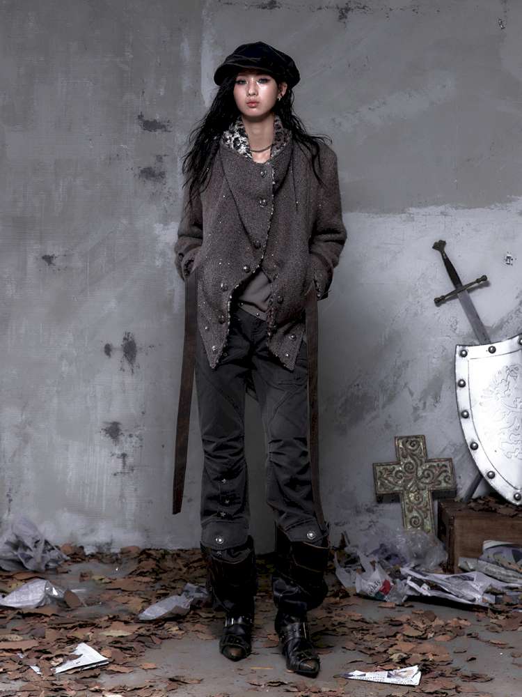 Chanel-Style Reversible Fleece Coat【s0000014462】