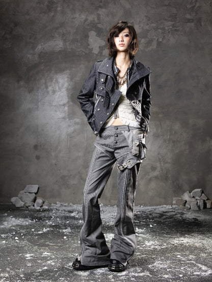 Multi-Wear Straight Flared Pants【s0000015955】