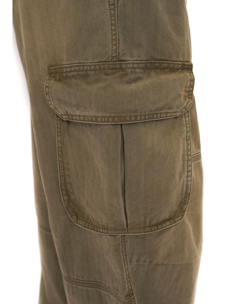 Drawstring Peplum work pants【s0000012494】