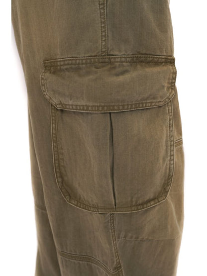 Drawstring Peplum work pants【s0000012494】