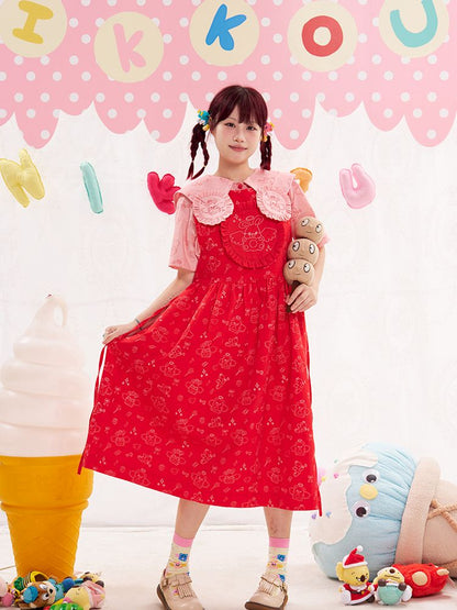 Animal Angel Strappy Skirt Tank Top Skirt【s0000013191】