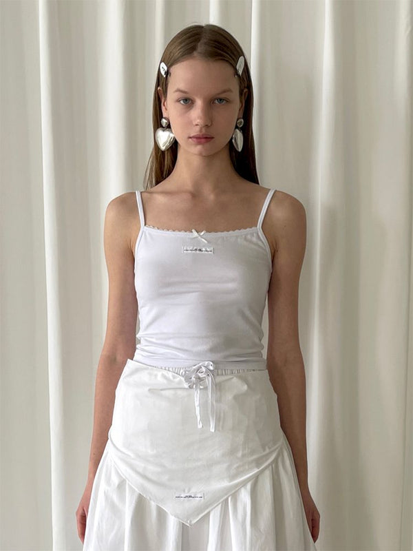 White Small Bow Sling【s0000007451】