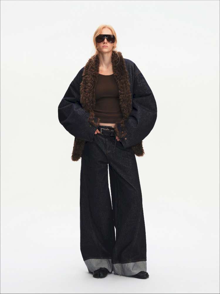French Lamb Wool Cropped Jacket【s0000015056】