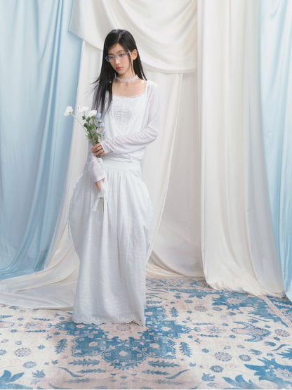 High-Waisted Half-Length Skirt【s0000012154】
