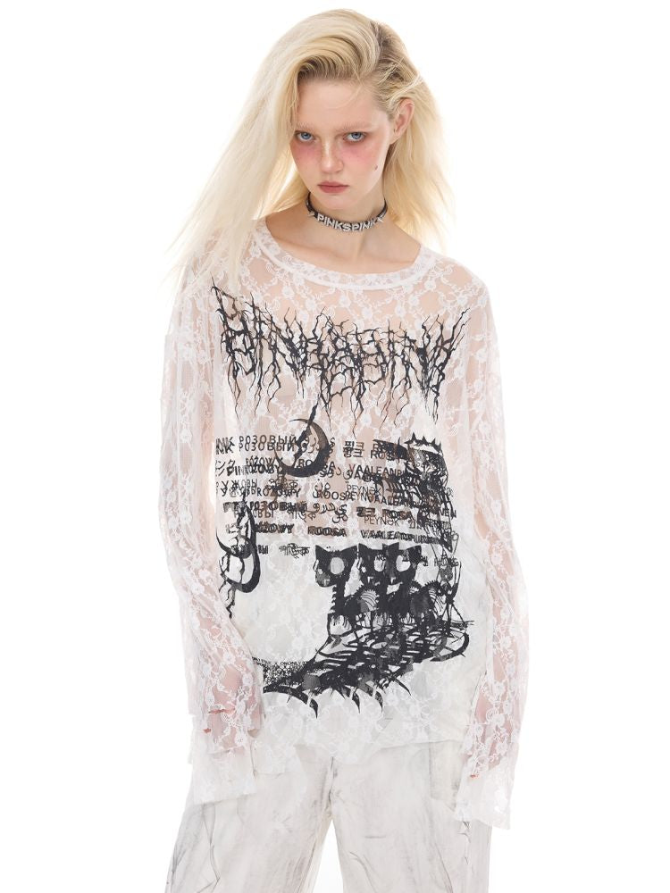 Oversized Gender-Neutral Layered T-Shirt【s0000012989】