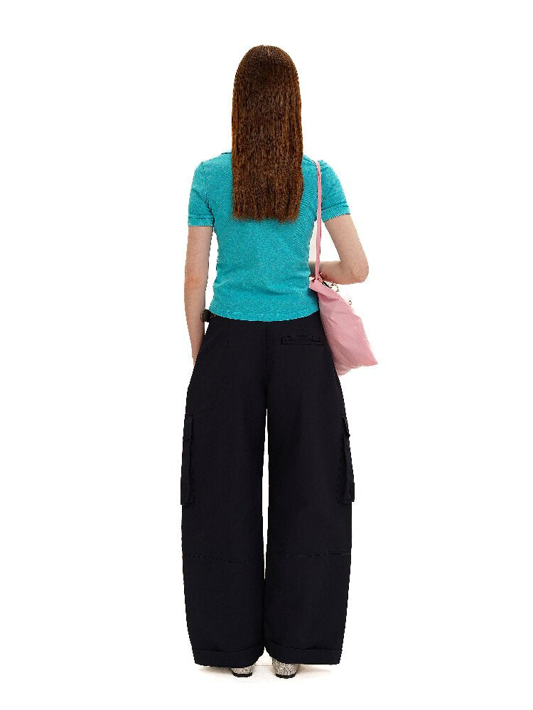 Long Staple Cotton Cargo Trousers【s0000016138】