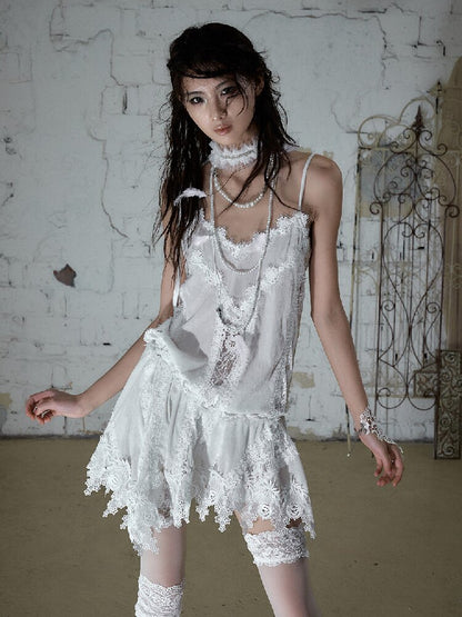 Romantic Velvet Drawstring Slip Dress【s0000016982】