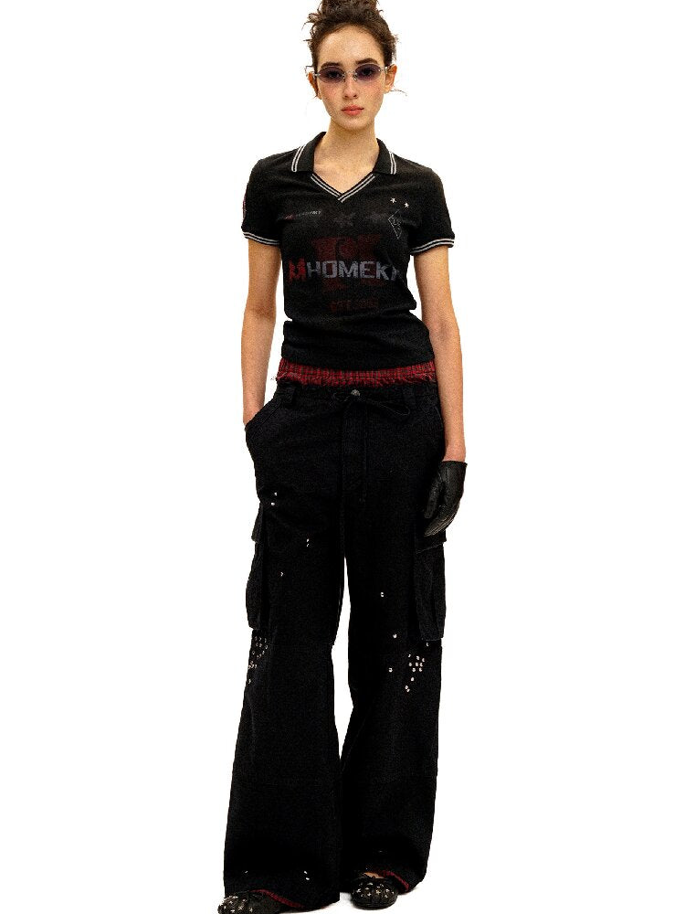 College Bandeau Suspender Pants【s0000016438】