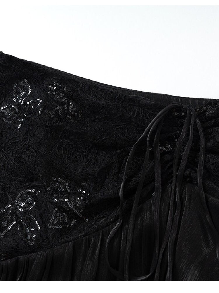 Dreamy Heiress Lace Chiffon Dress【s0000017984】