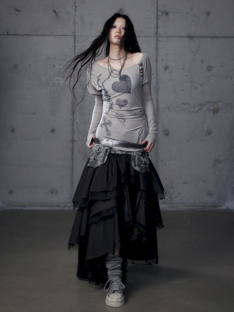 Long Sleeve Knit Bottom Shirt【s0000013465】