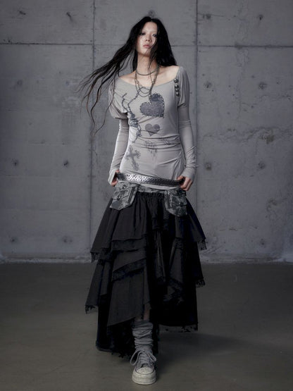 Long Sleeve Knit Bottom Shirt【s0000013465】