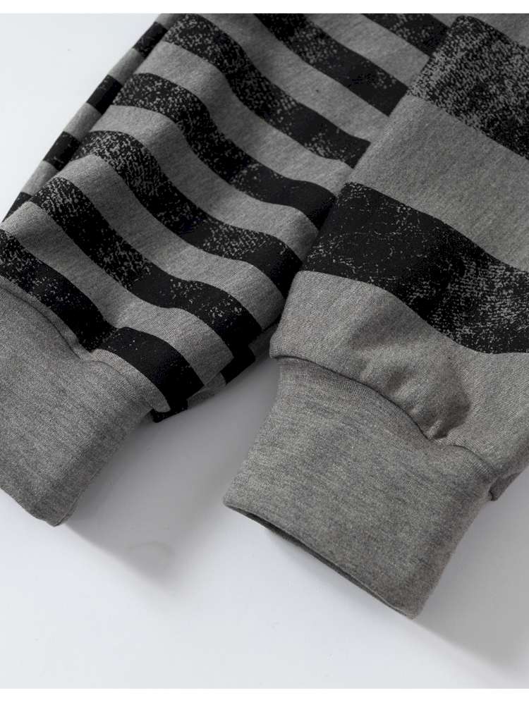 Striped Print Loose Bat Sleeve Dress【s0000014658】