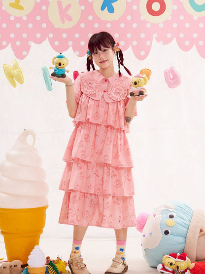 Animal Angel Pink Cake Halter Dress【s0000013192】