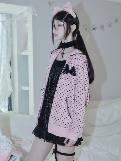 Lightweight Fleece Hoodie with Bunny Ears【s0000013970】