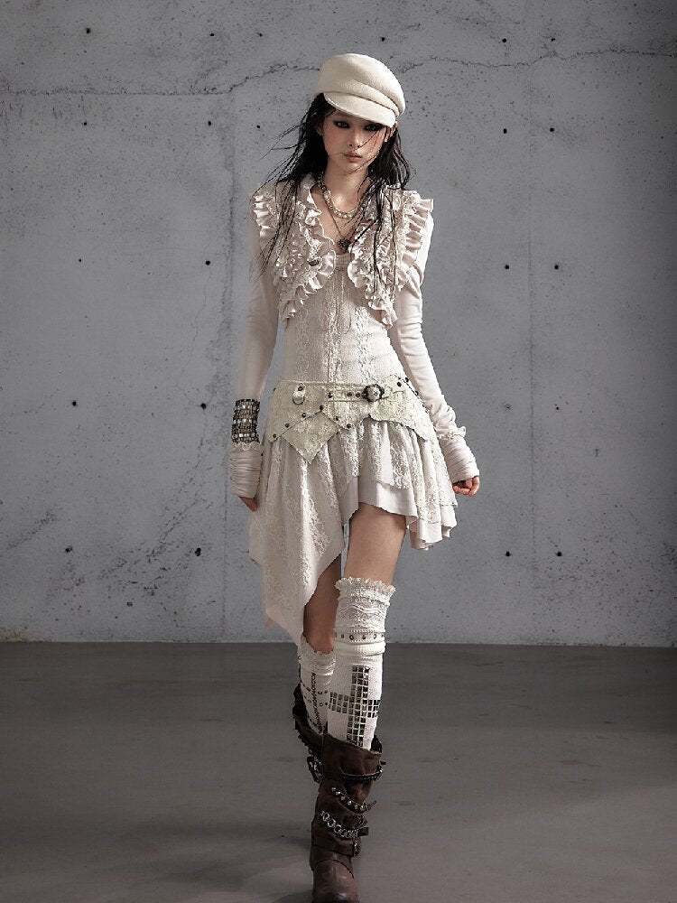Punk Print Stretch Knit Dress【s0000019153】