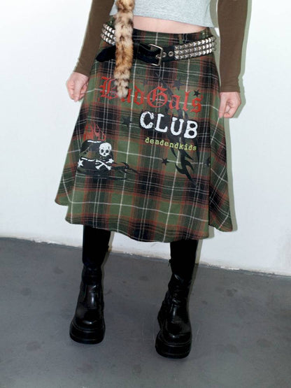 Vintage layered butt curtain skirt【s0000014378】