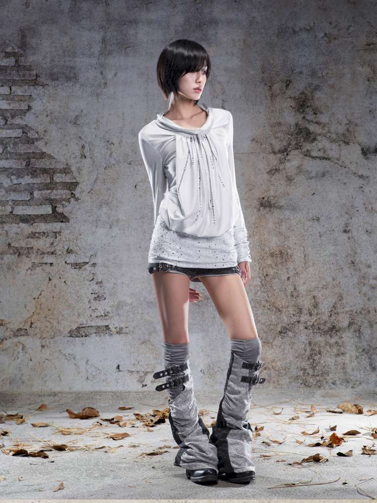 Pull-Over Collar Knit Dress【s0000014491】