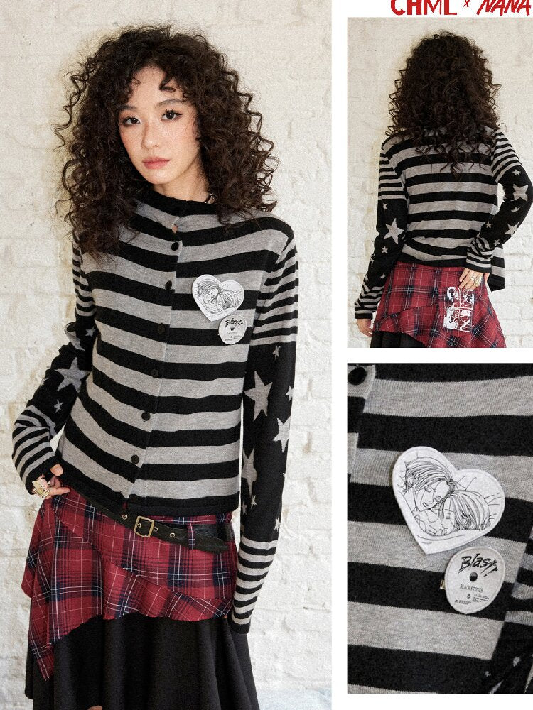 Classic Cut Star Knit Cardigan【s0000017900】