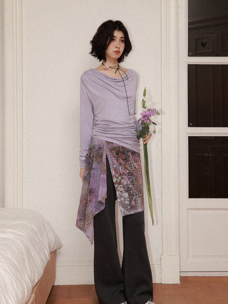 Twilight Printed Bell Bottoms【s0000015456】