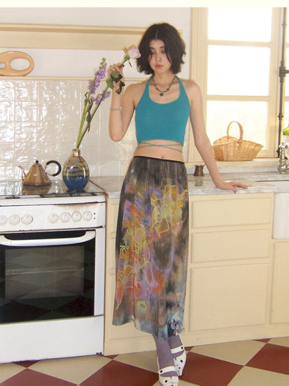 Dance Of Dawn Lily Orchid Skirt【s0000015454】