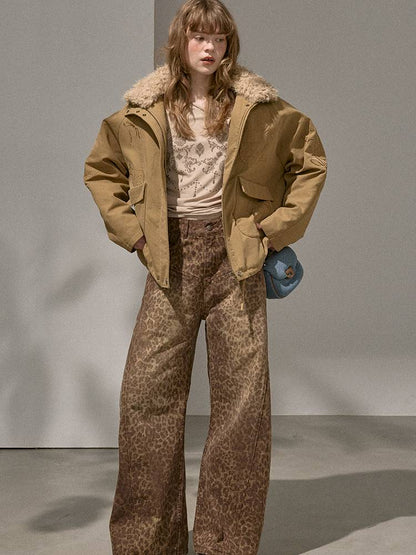 Straight-Leg Wide-Leg Jeans【s0000014389】