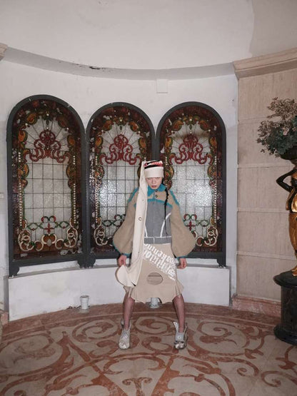 Fur Paneled Polar Fleece Coat【s0000015148】