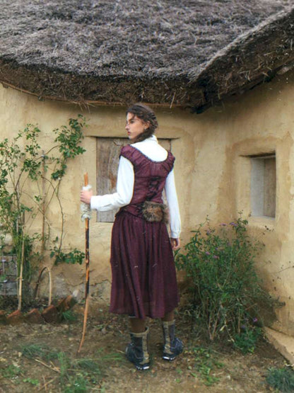 Button Vintage Polka Dot Chiffon Skirt【s0000014901】