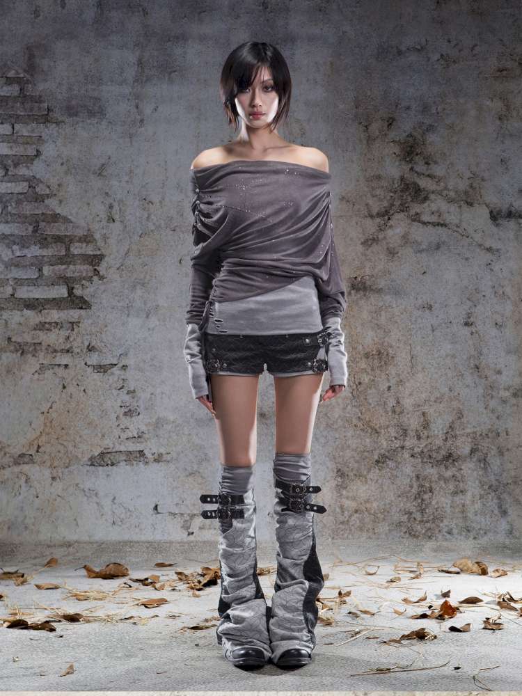 Faux Two-Piece Leggings Low-Rise Shorts【s0000014485】