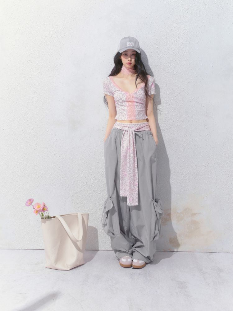 Sporty Loose Pockets Wide Leg Pants【s0000012157】