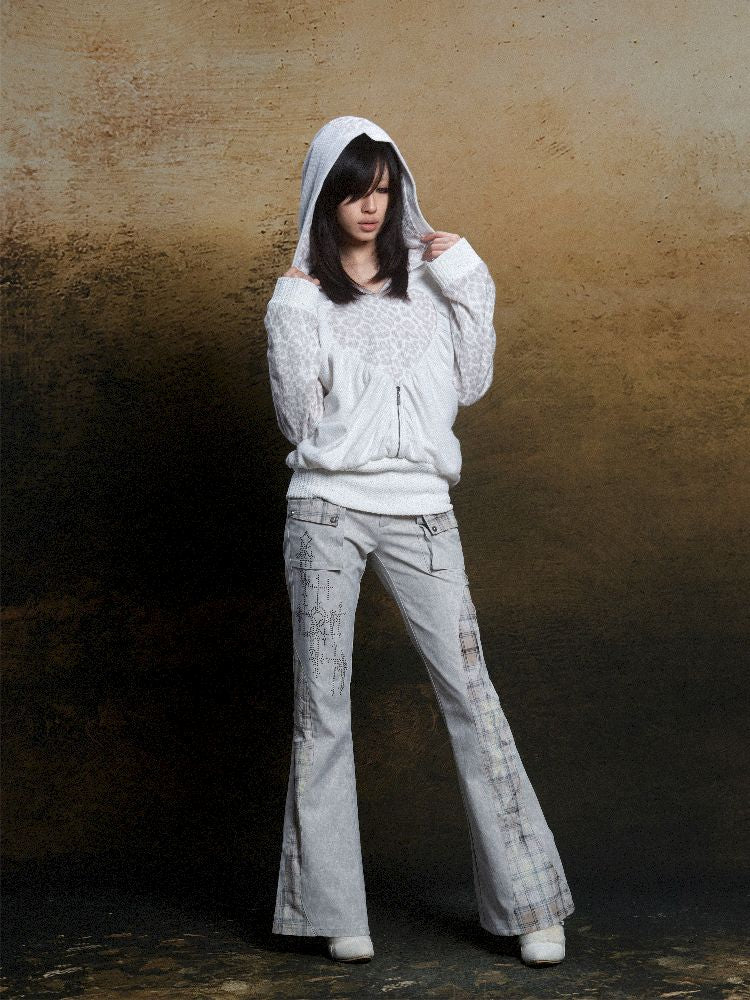 Double Waistband Drilling Decoration Pants【s0000011810】